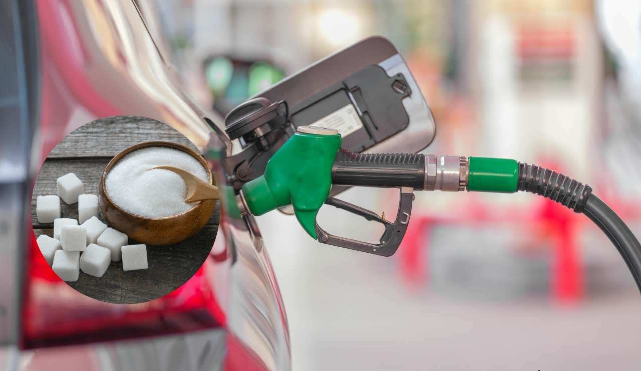 Benzina, 20€ e 1kg di zucchero | I furboni fanno così e te la fanno pagare a prezzo d’oro